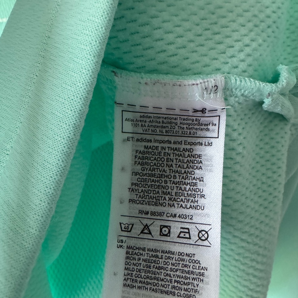 Adidas Mint Green Hoodie size small - Picture 5 of 9